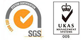 SGS ISO9001,UKAS 005